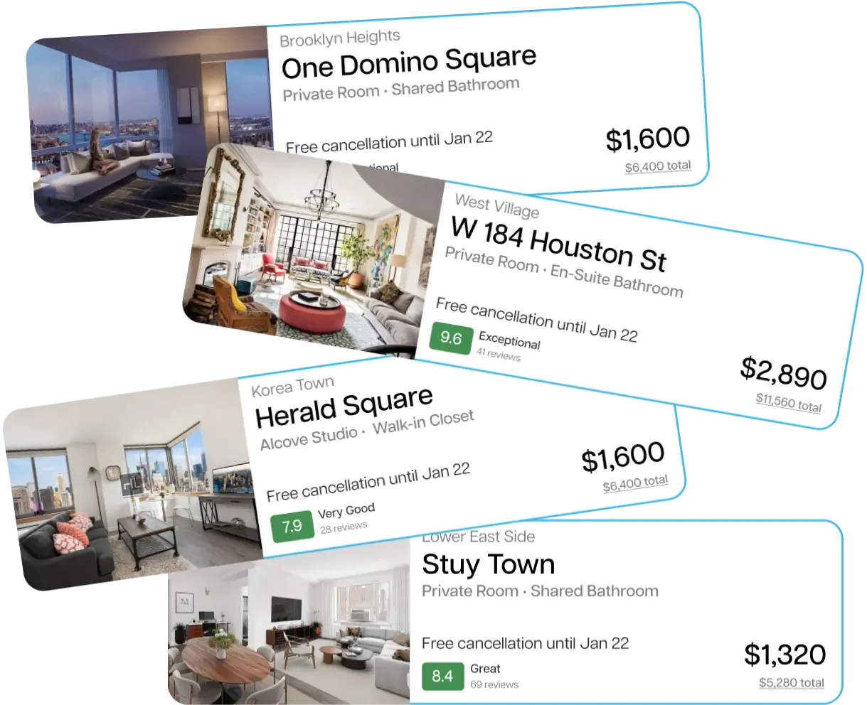 Easily search for hundreds of listings around you