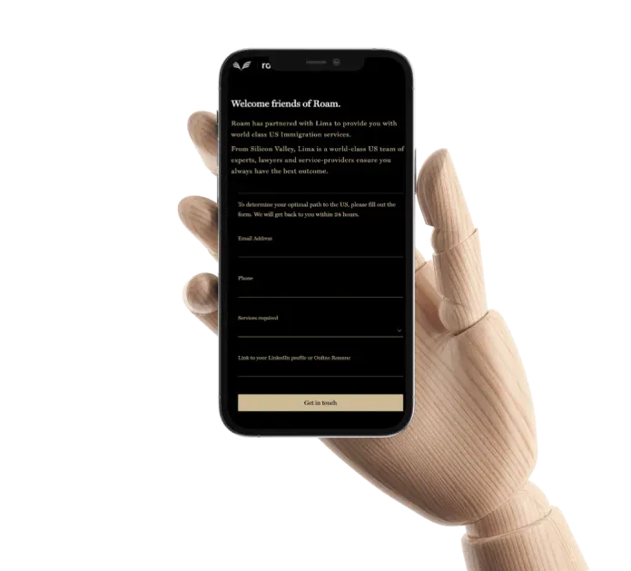 Fill out the Lima interest form 